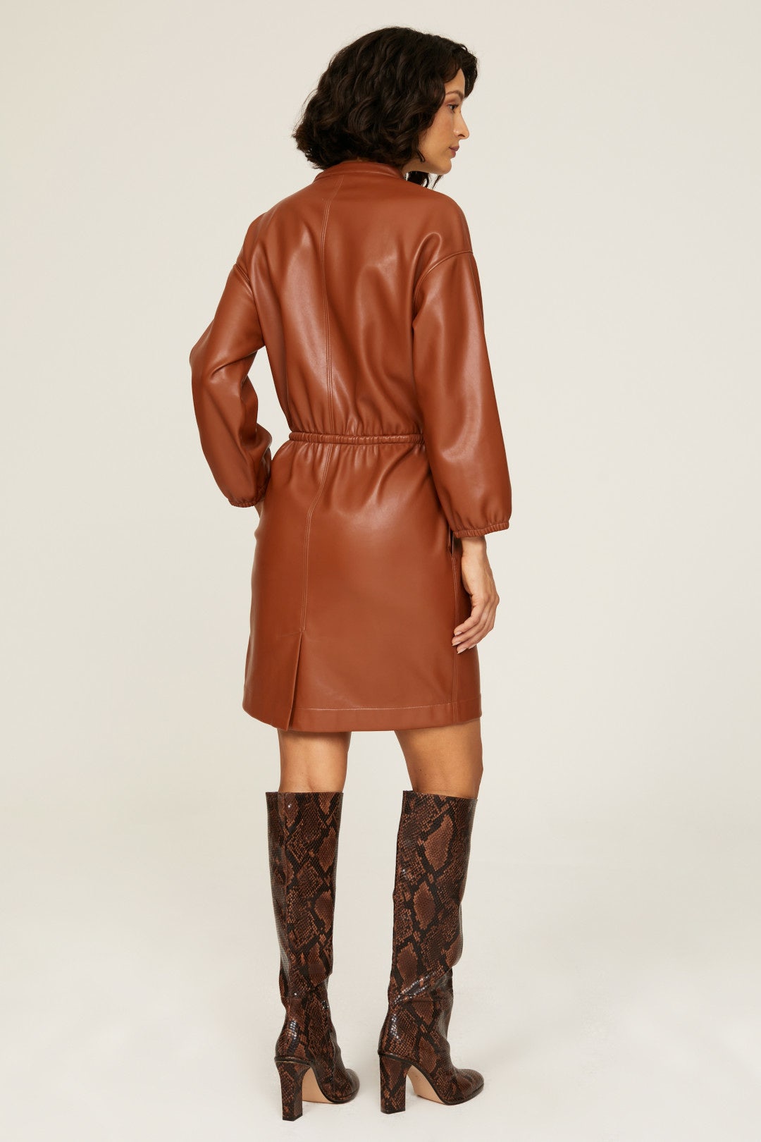 Faux Lambskin Dress by Natori 1