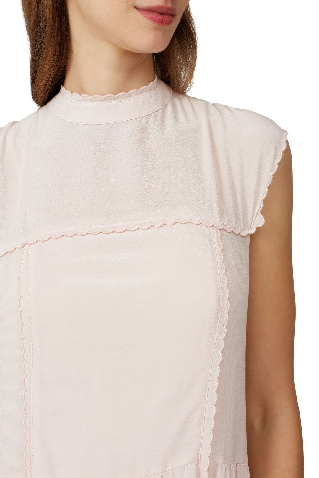 Pink High Neck Dress by See by Chloé 2