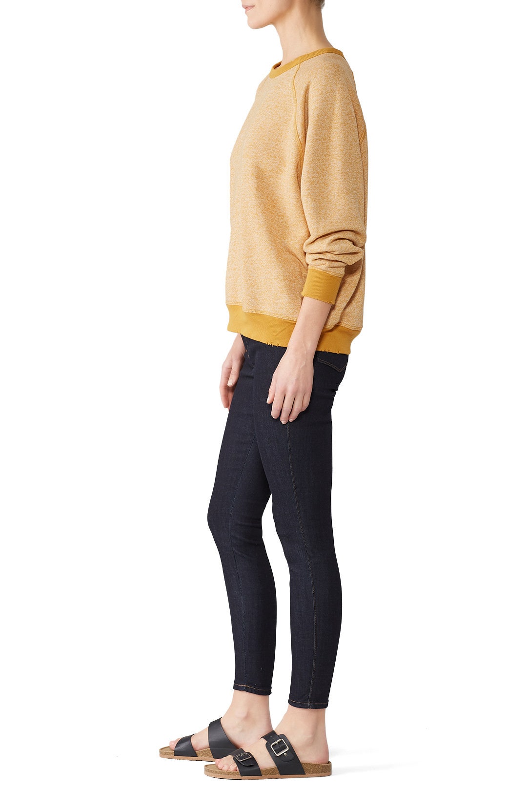 Goldenrod College Sweatshirt by The Great. 2