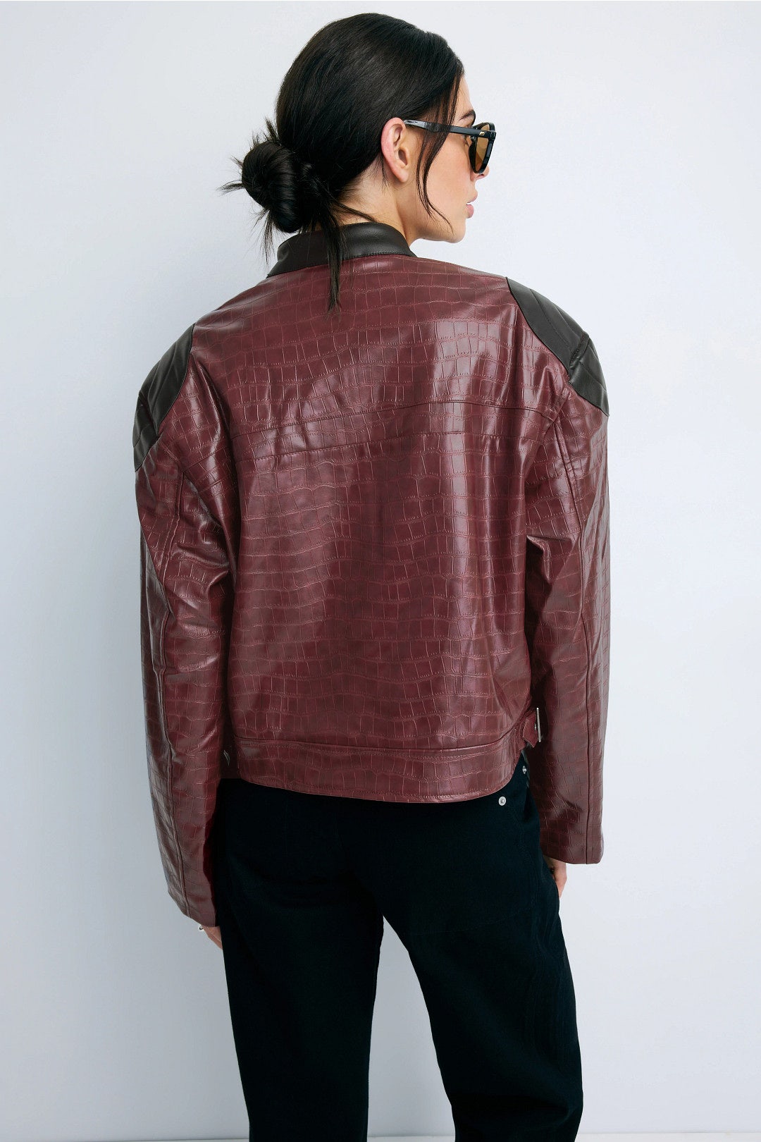 Cropped Biker Jacket by WEWOREWHAT 2