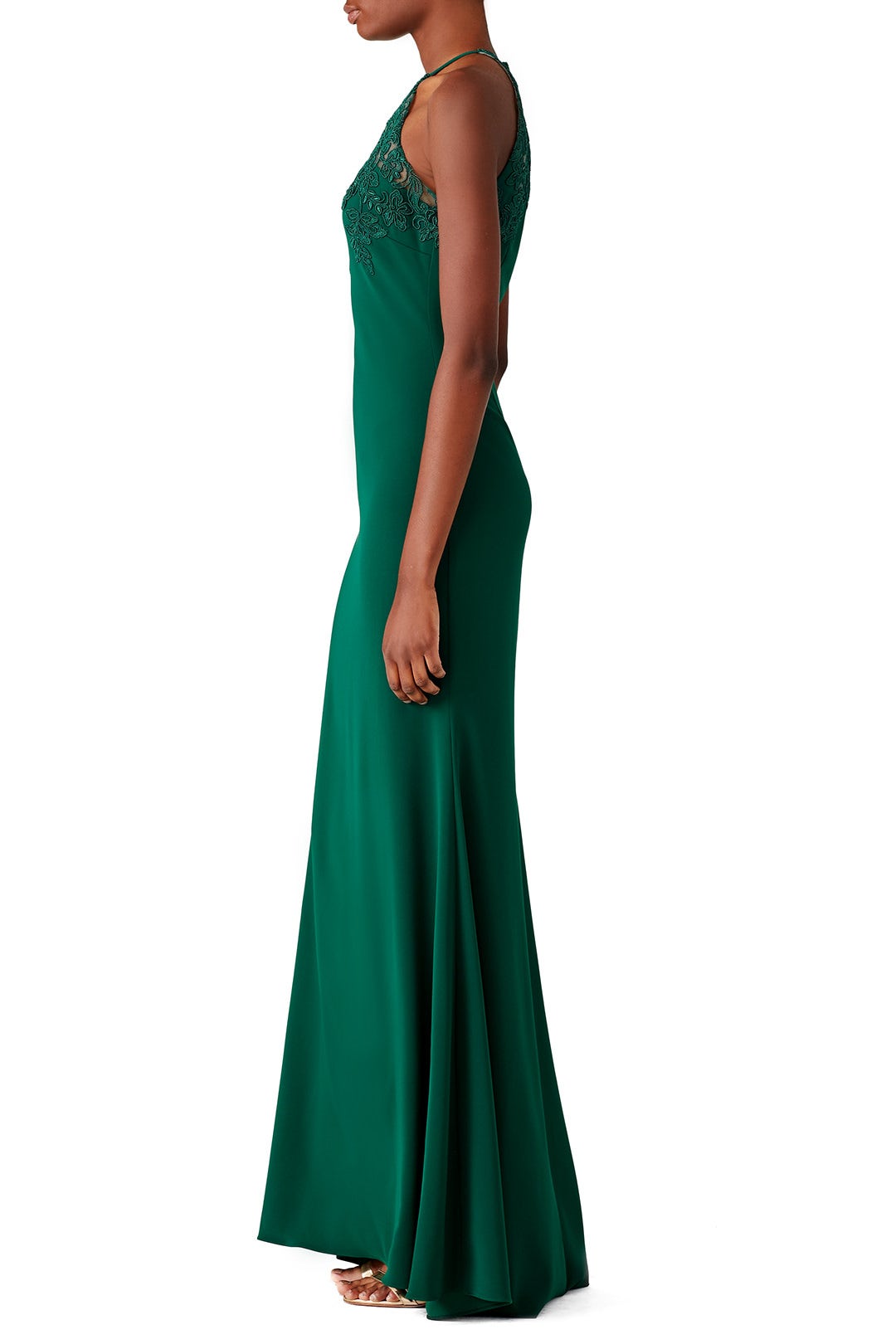 Emerald Lace Tyler Gown by Badgley Mischka 2