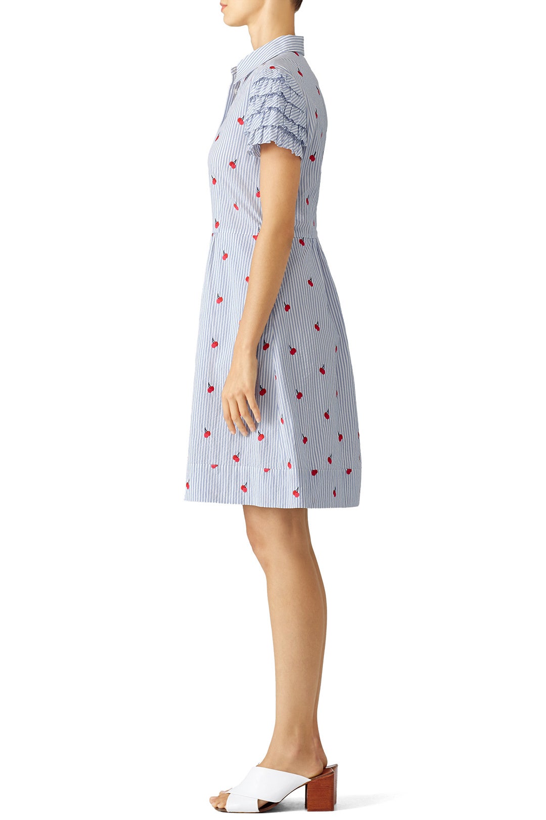 Cherry Orchard Ruffle Shirtdress by Draper James 2