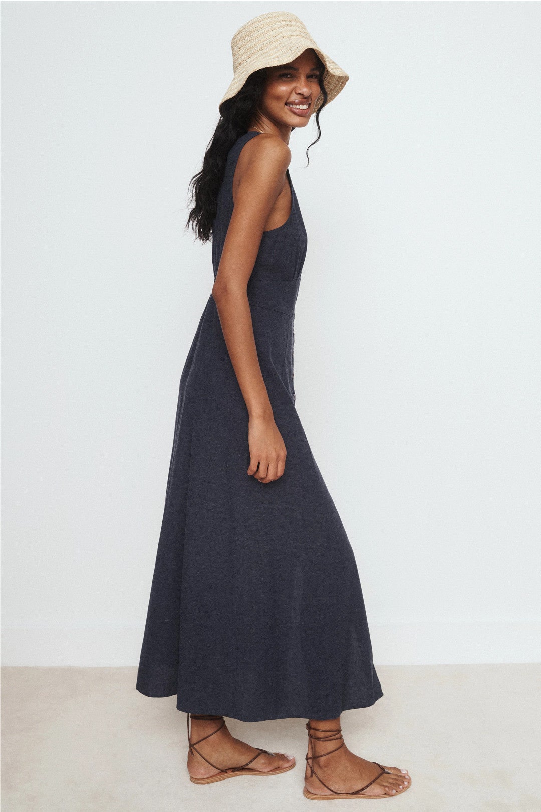 Camila Front Button Maxi Dress by Marine Layer | Rent the Runway