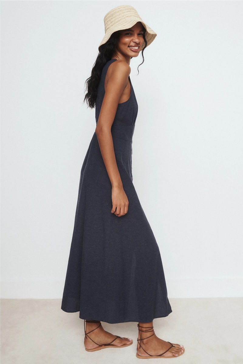 midi camilla beach dress Camila Midi Dress M / Medium Wash main image 1
