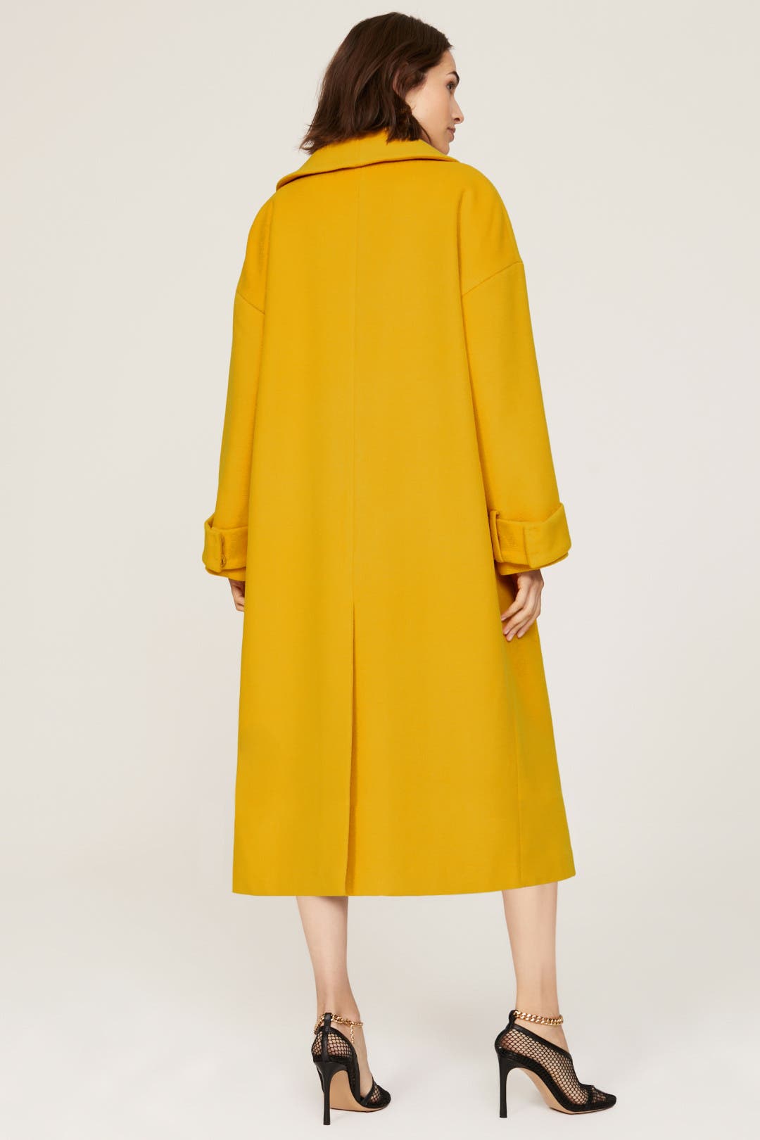 Yellow Cocoon Coat by Marina Moscone x RTR | Rent the Runway