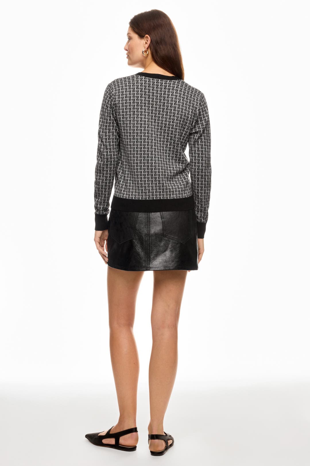 Jacquard Cardigan With Contrast Trim by Rosetta Getty x RTR | Rent