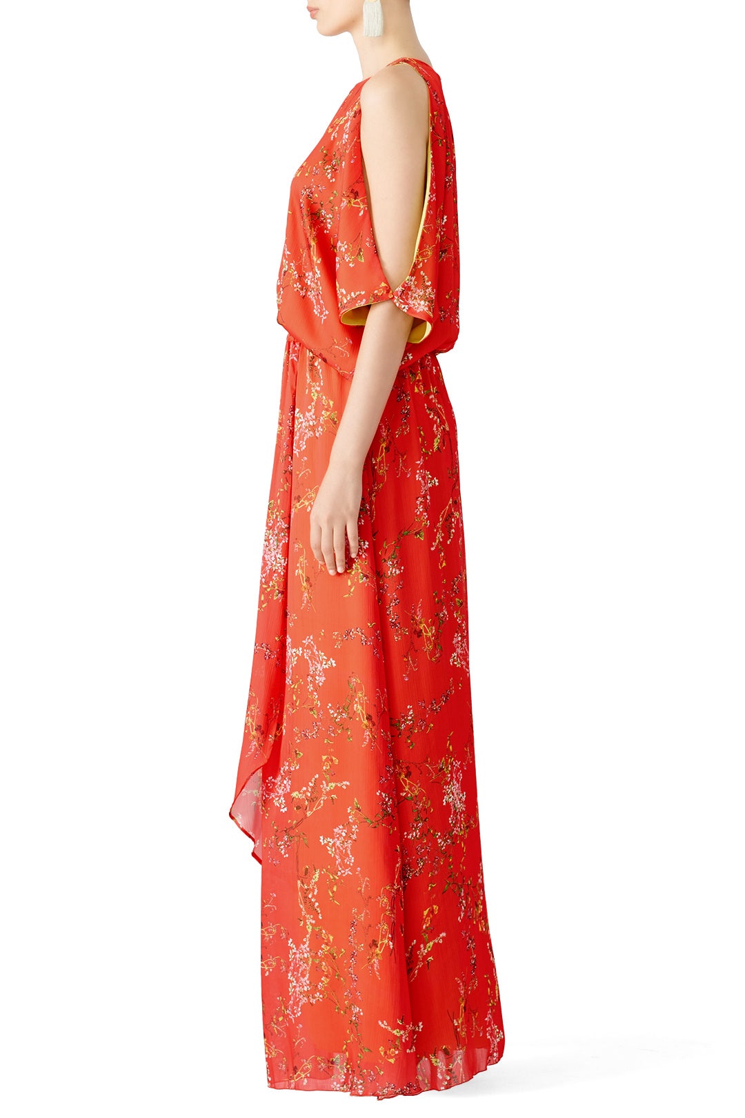 Angia Red Floral Maxi Dress by Alexis 2