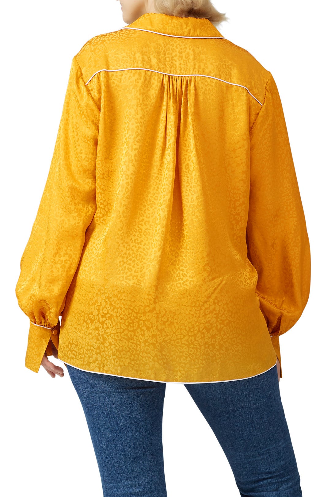 Silk Leopard Buttoned Top by SIMKHAI 1