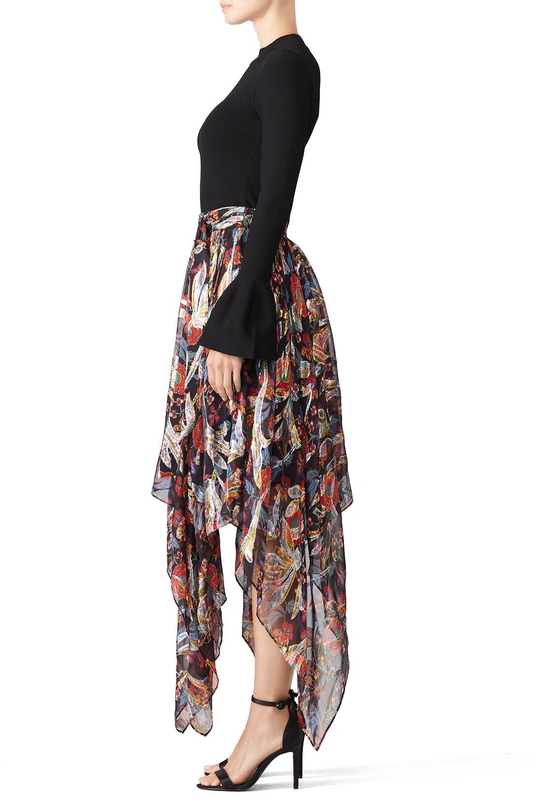 Long Asymmetrical Skirt by The Kooples | Rent the Runway