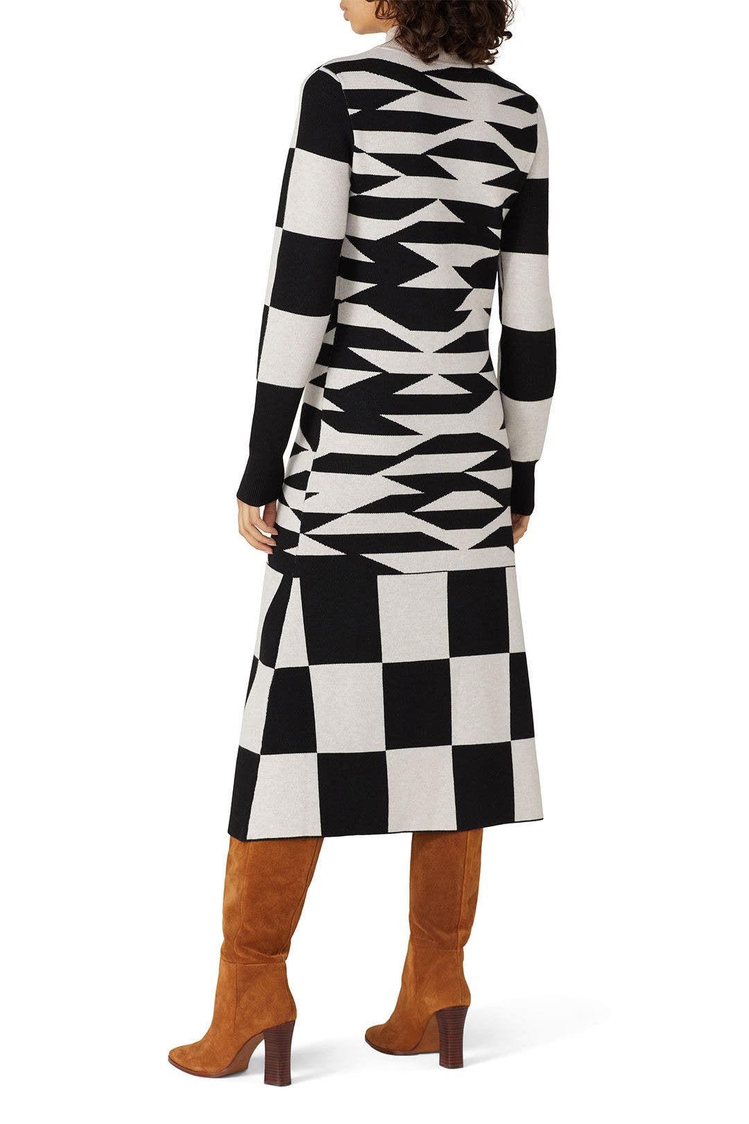 Abstract Geo Sweater Dress by Louna 2