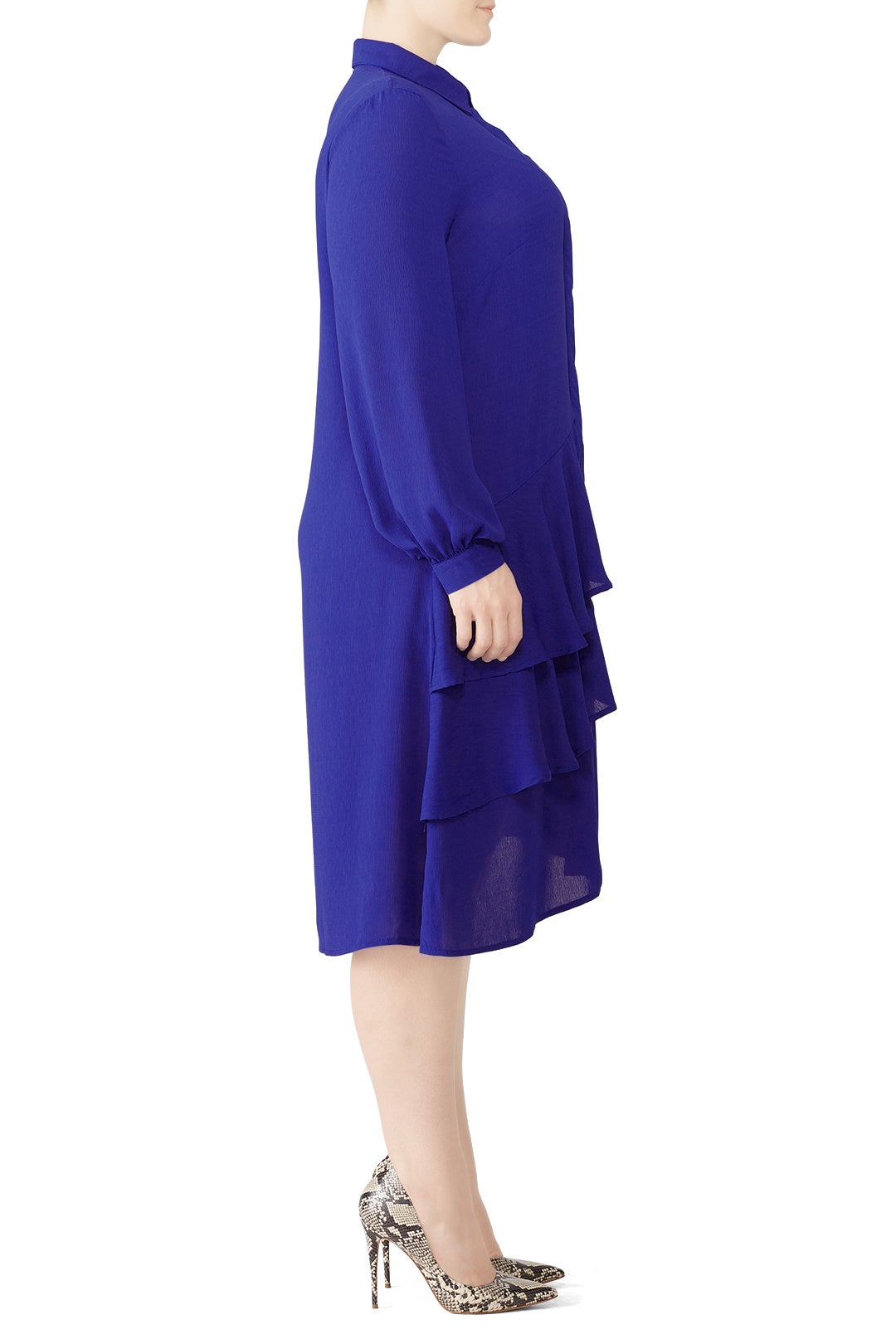 Blue Frills Shirtdress by LOST INK 2