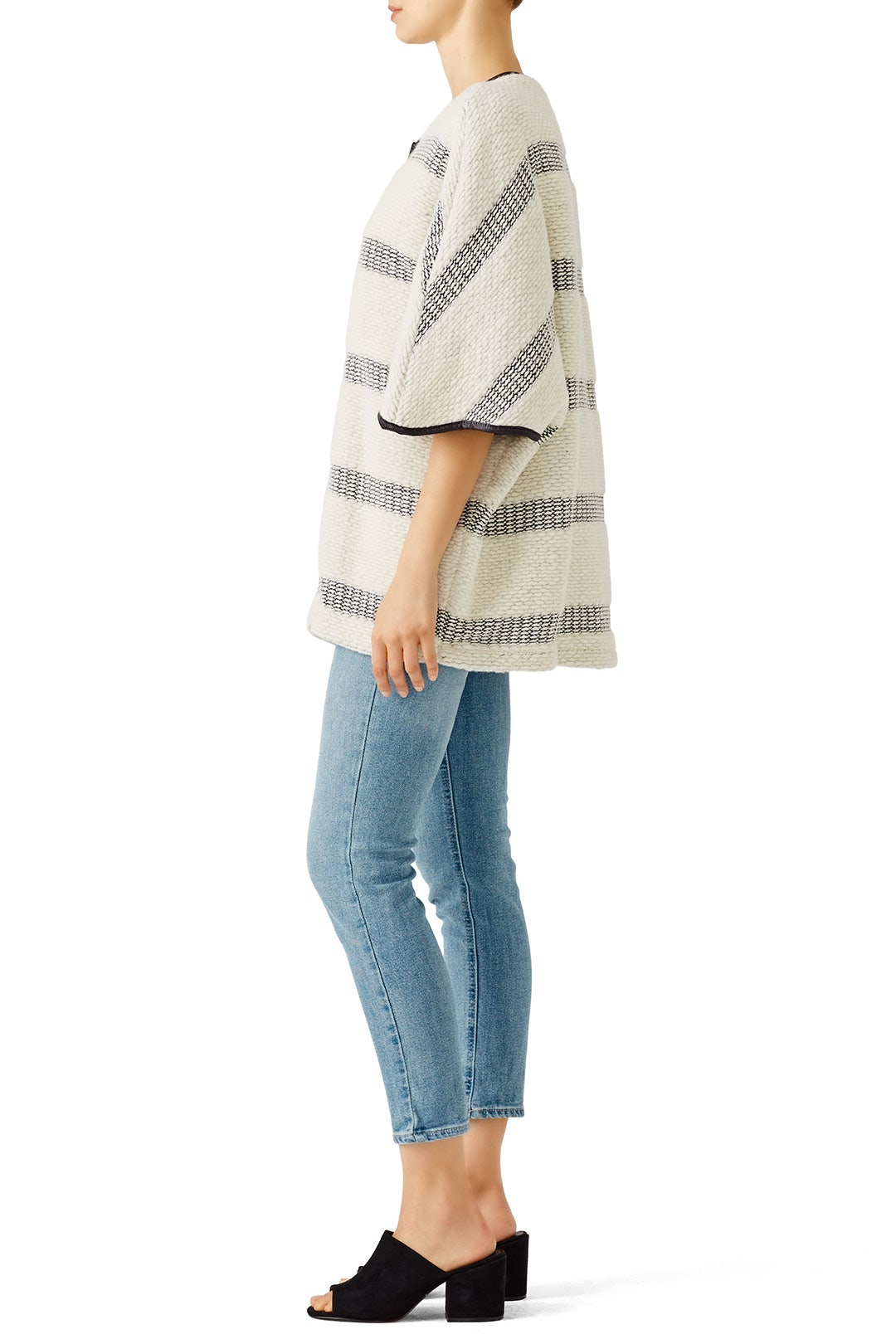 Ivory Striped Jacket by Waverly Grey 1