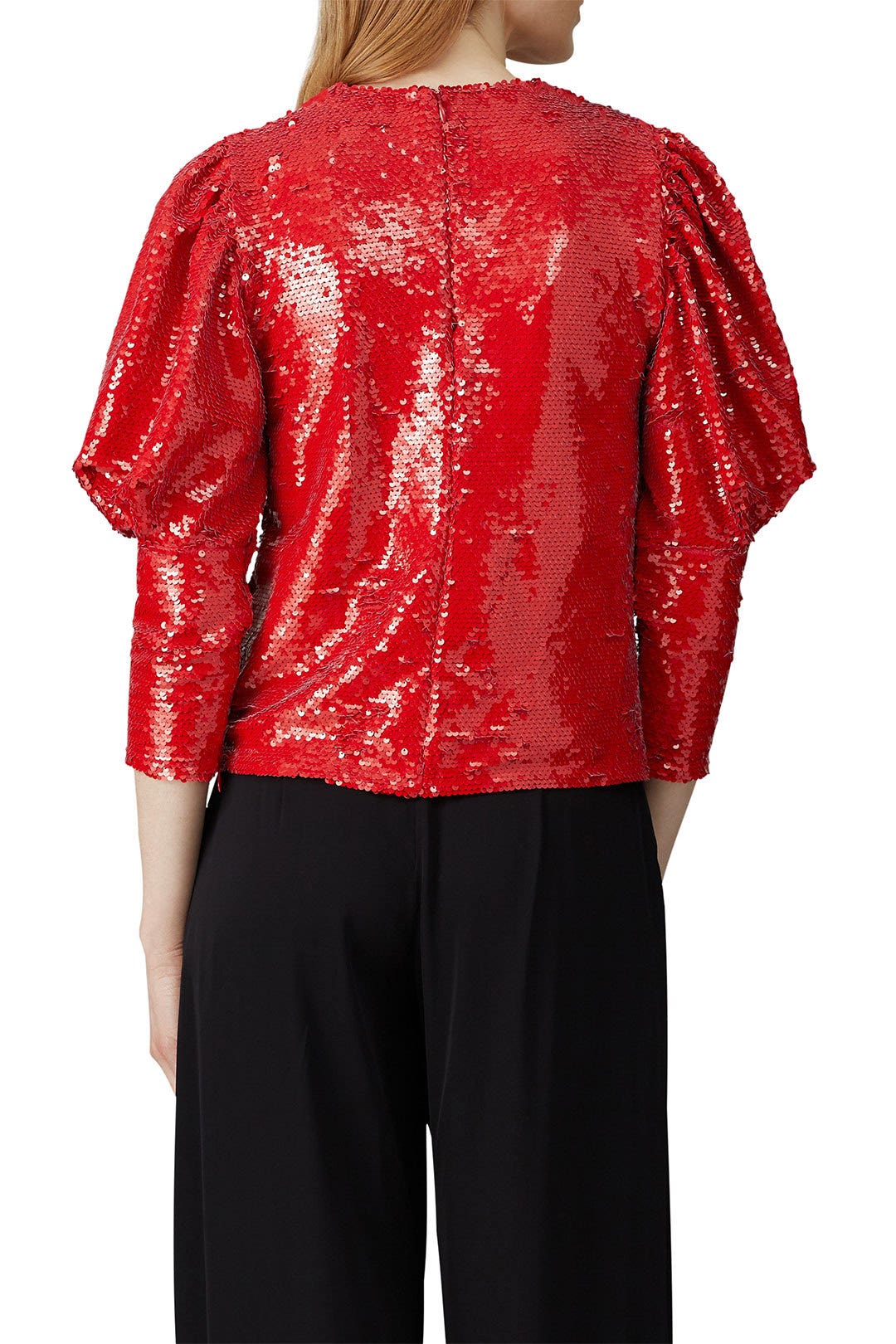 Red Sequin Kyra Top by Allen Schwartz 2