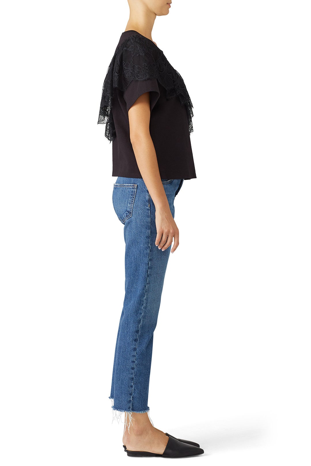 Black Ruffle Mia Top by Cinq à Sept 1