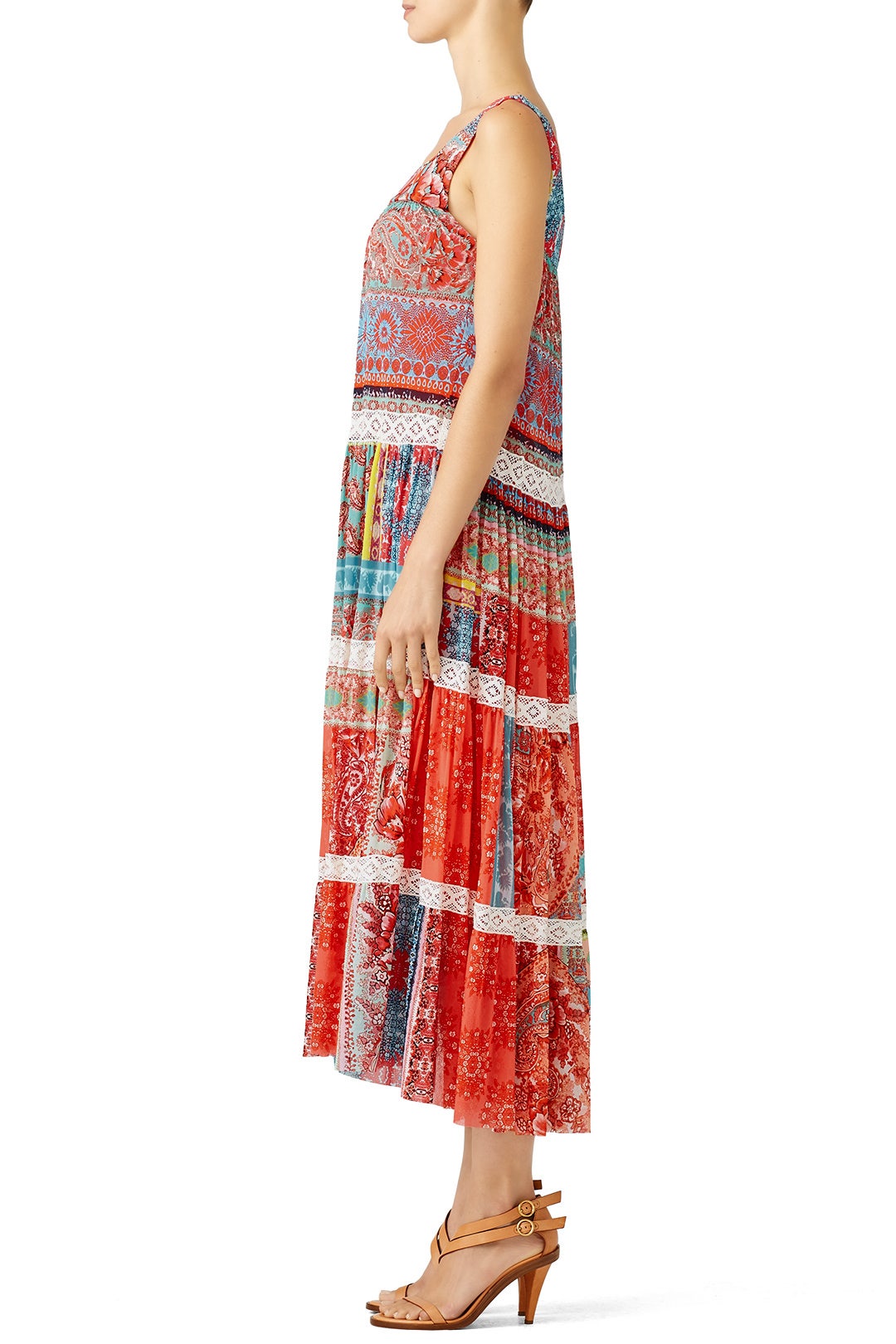 Paisley Patchwork Dress by Fuzzi 1