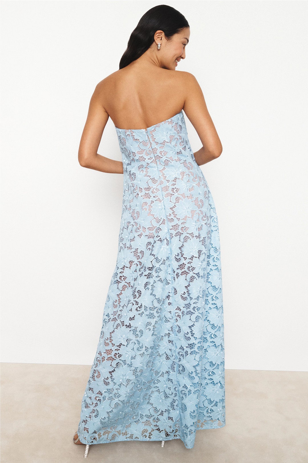 Lindsey Lace Strapless Dress by Helsi 1