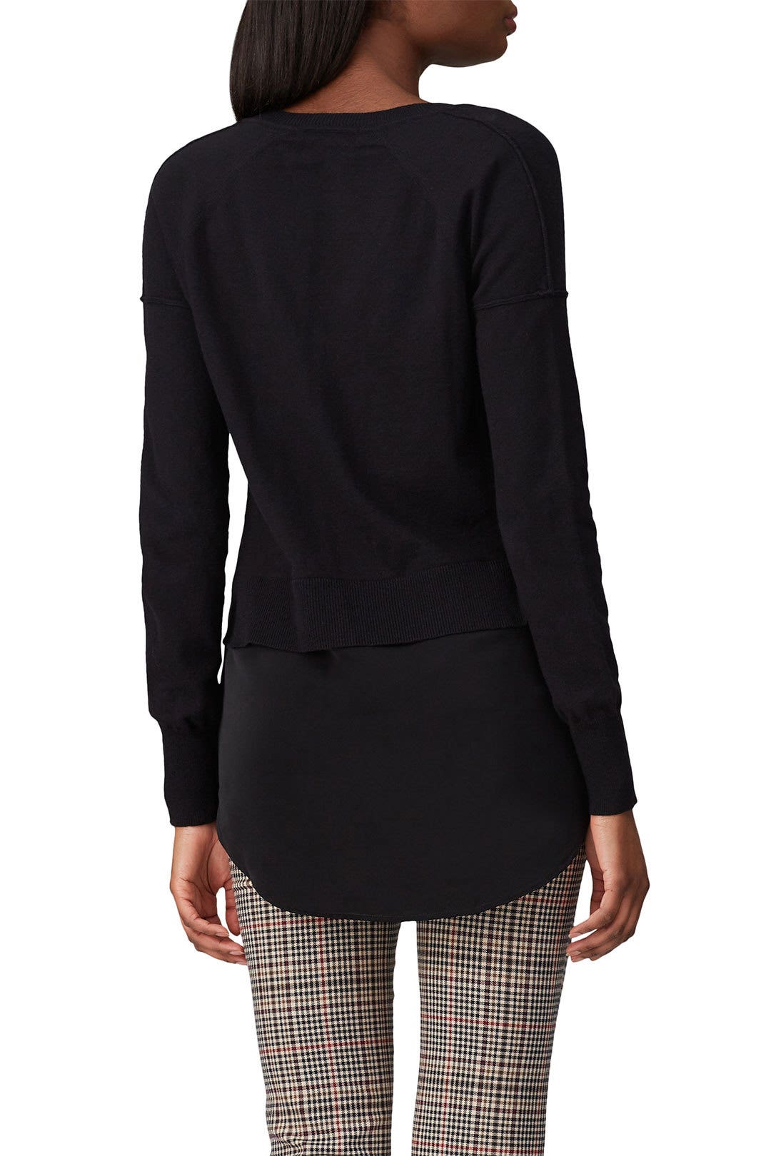 Black Knit Inset Sweater by KF/KaufmanFranco x RTR 1