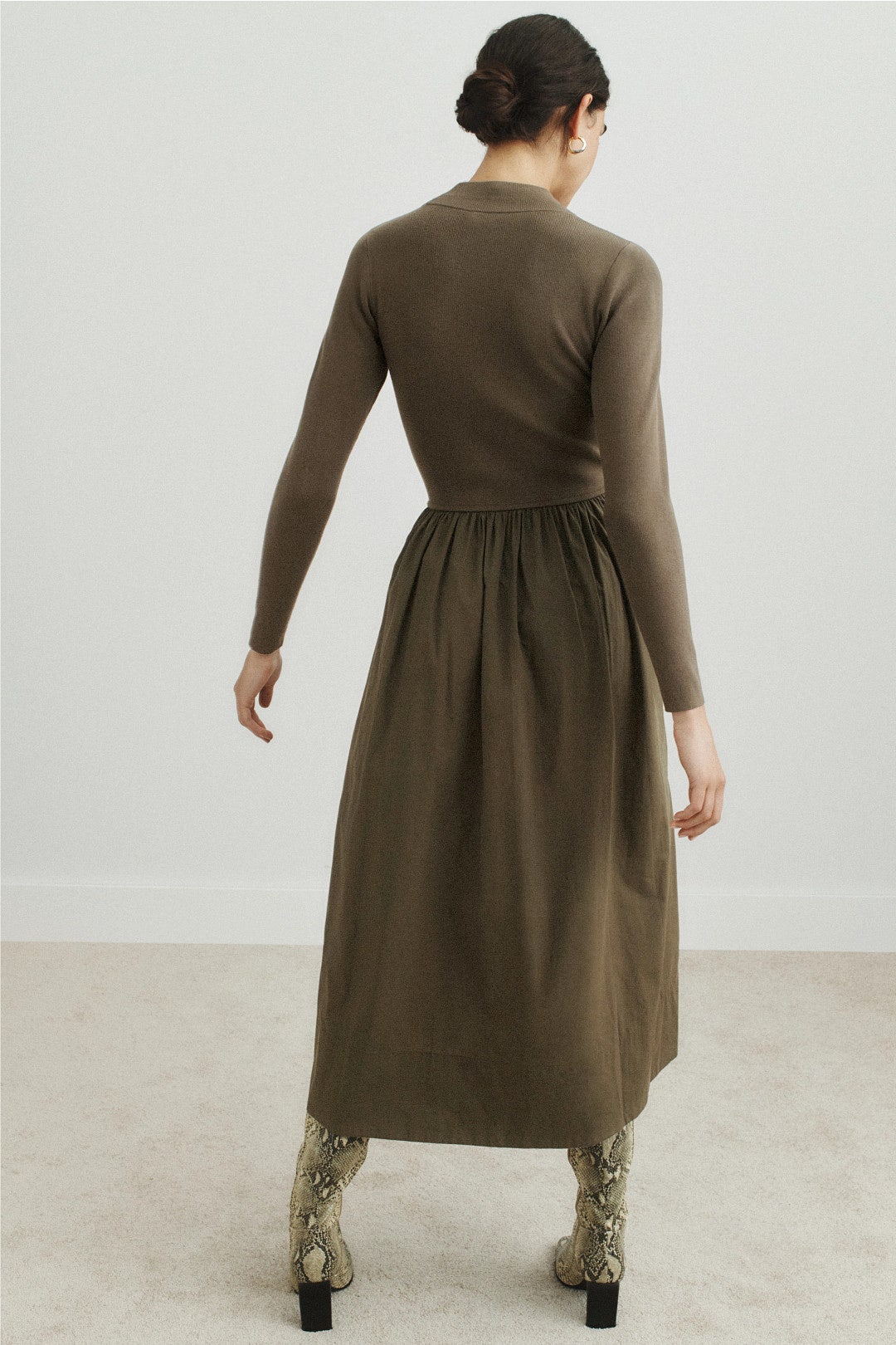 Green Multimedia Barrett Dress by Marie Oliver 2