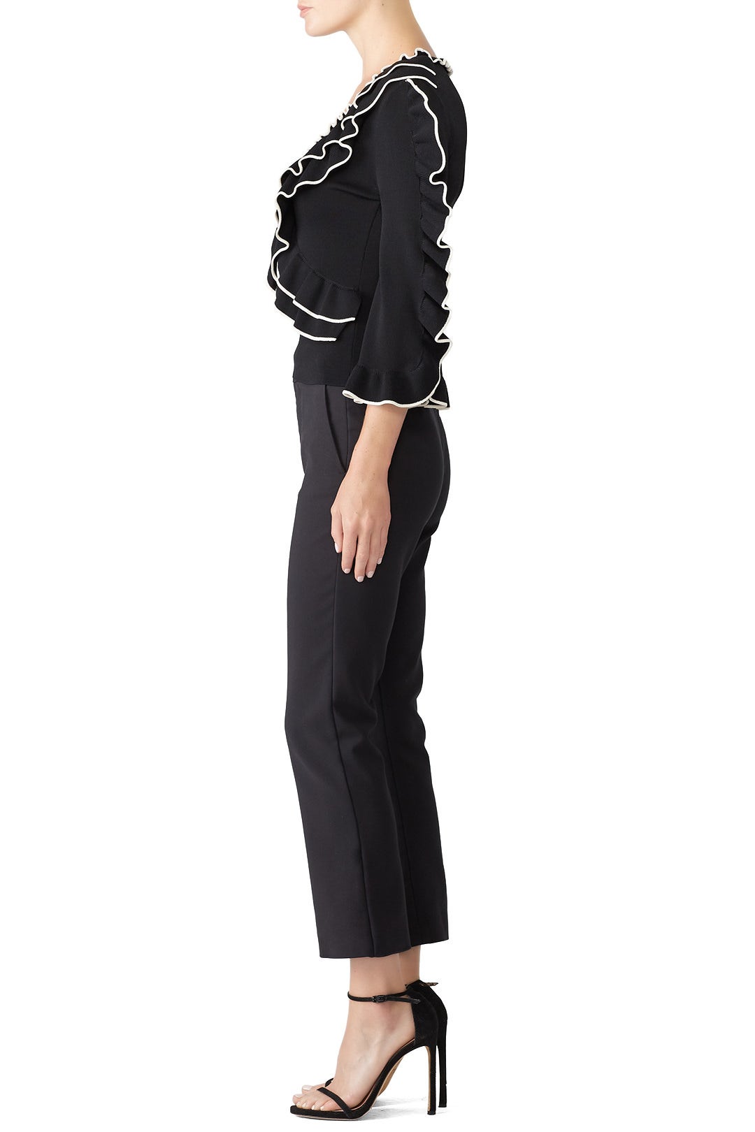 Shiva Ruffle Sweater by Ronny Kobo 1