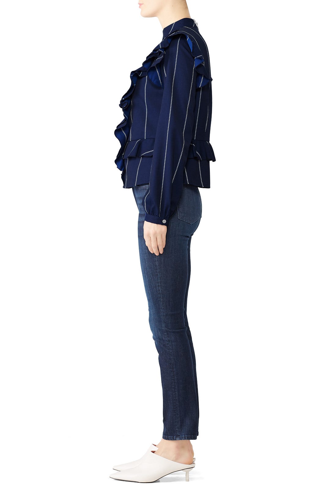 Stripe Printed Ruffle Top by Scotch & Soda 1