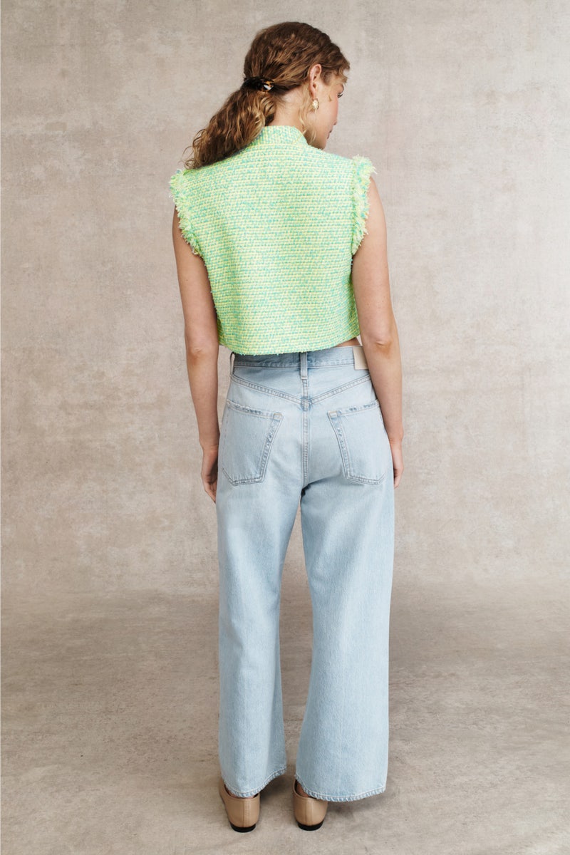 Lola Tweed Sleeveless Jacket by Derek Lam 10 Crosby - Photo 2