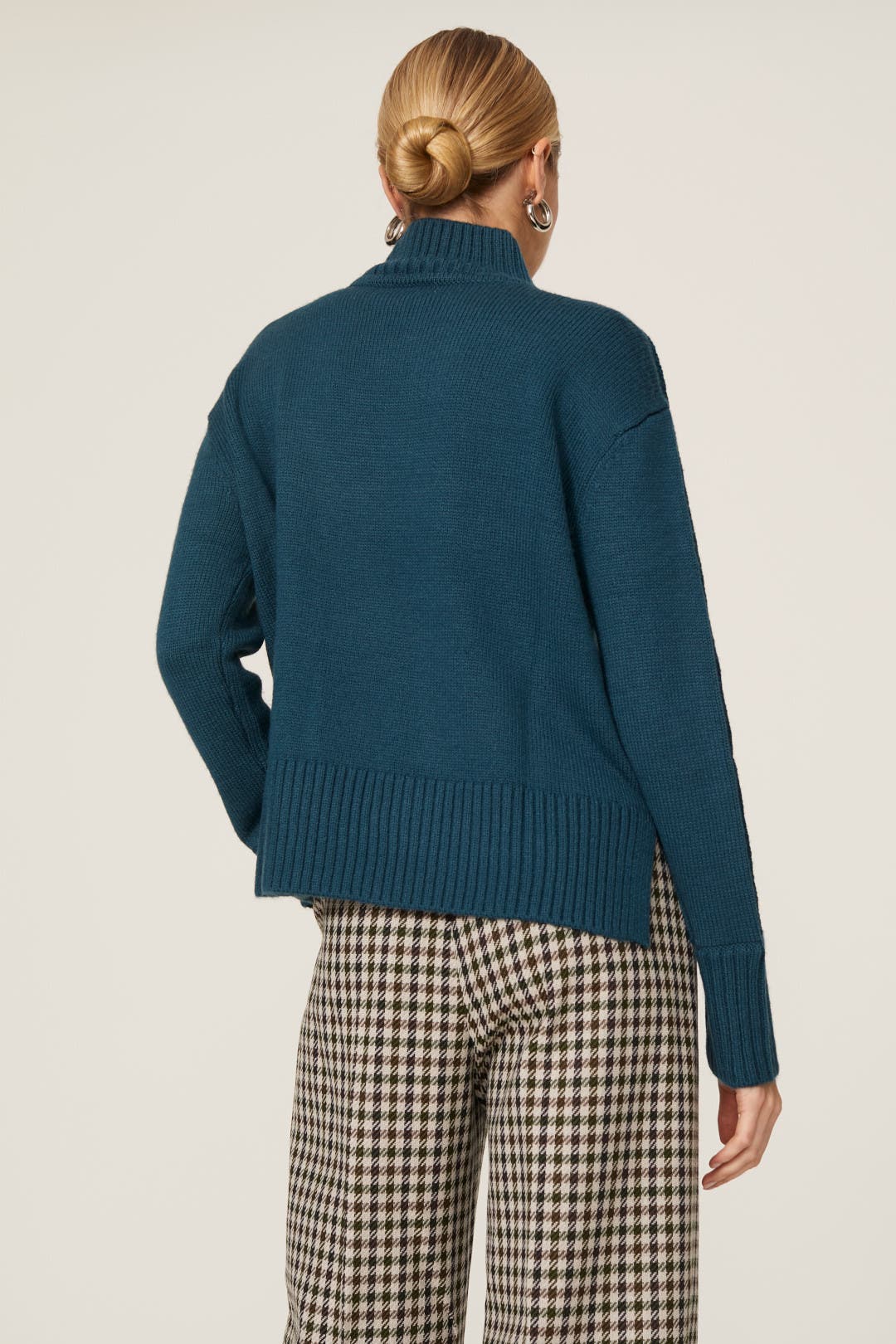 Teal Mock Neck Sweater by Jason Wu x RTR | Rent the Runway
