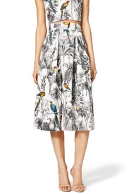 Toile Print Skirt by Milly