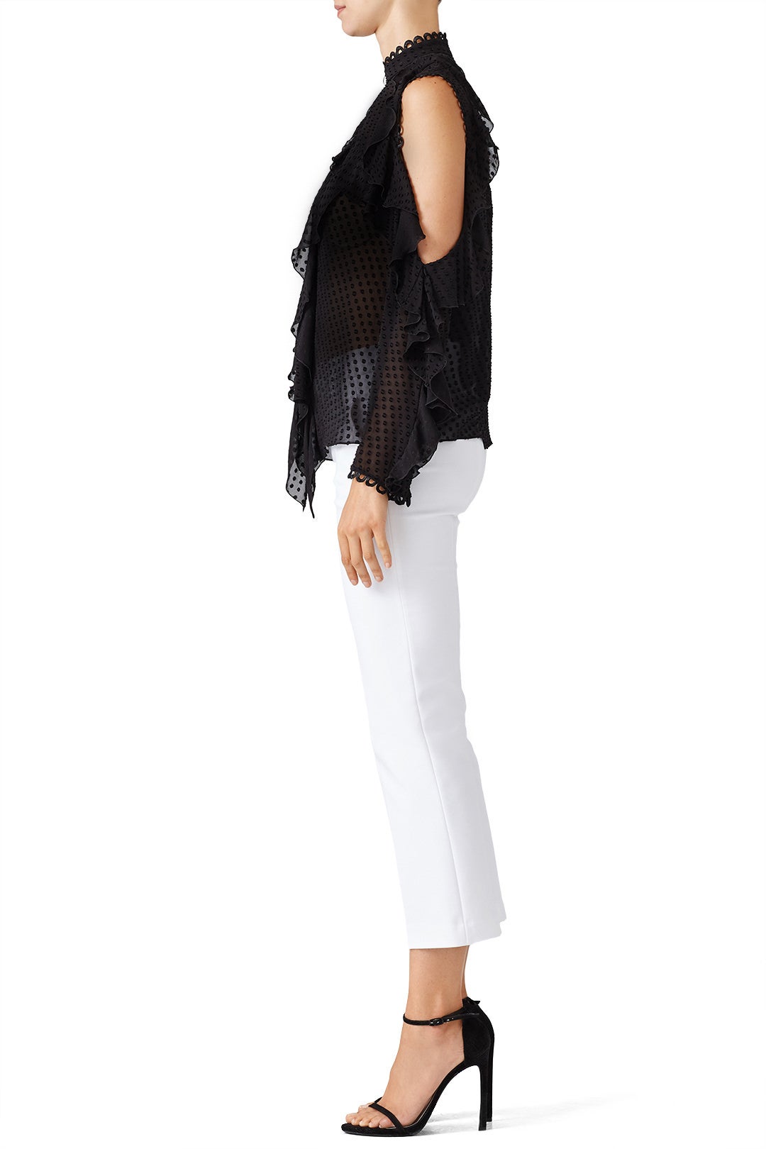 Ruffle Cold Shoulder Top by Nicholas 2