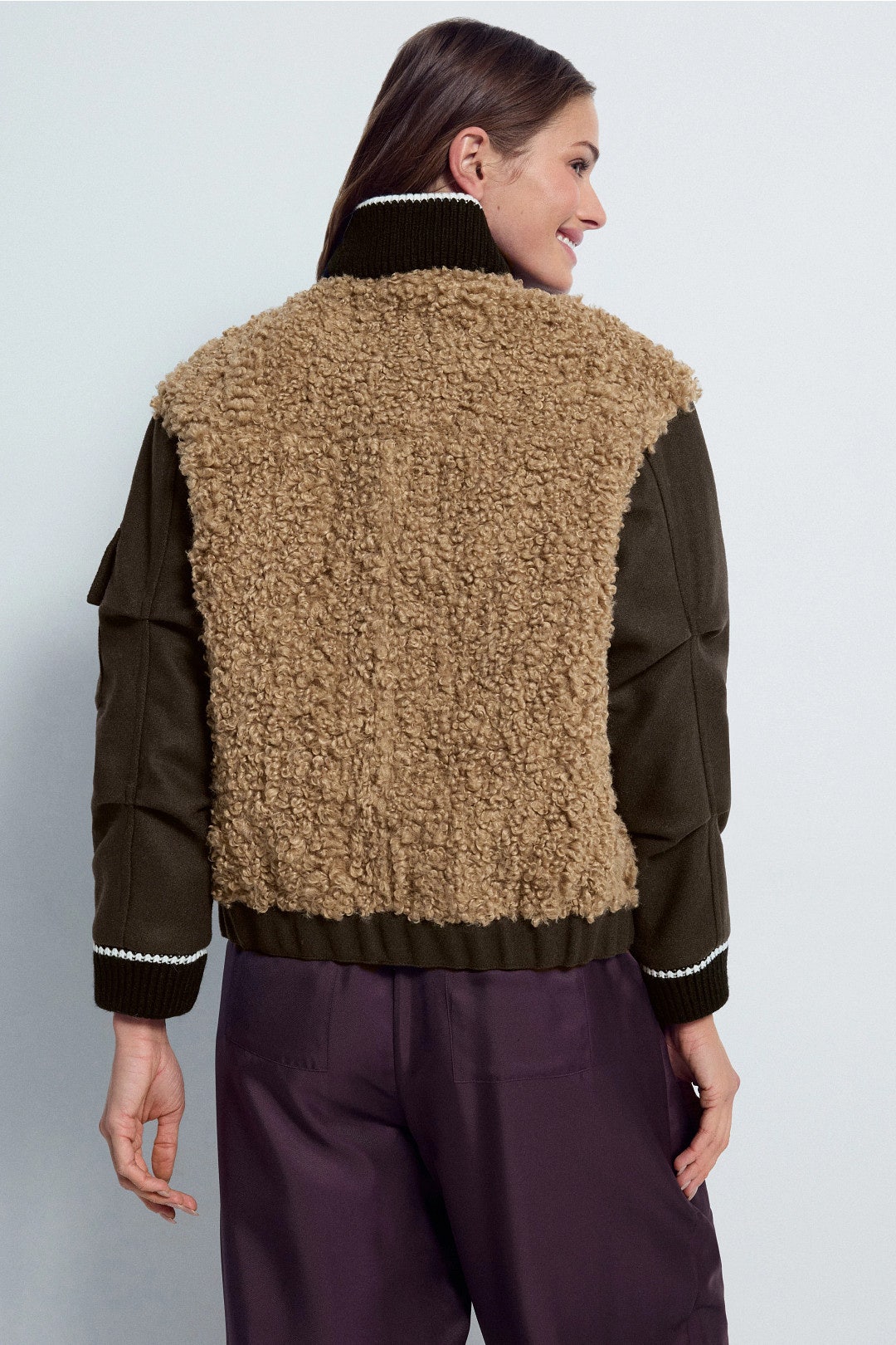 Shearling Bomber Jacket by PLAN C x RTR 2