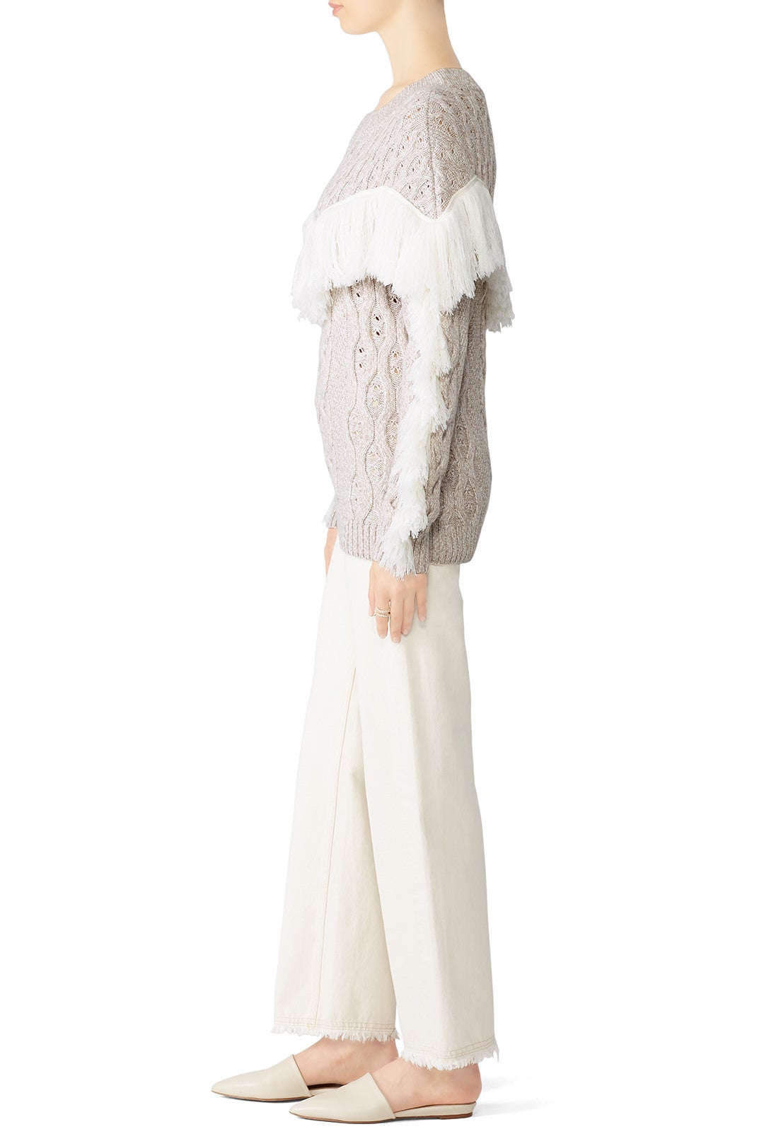 Ulla Fringe Sweater by AMUR 2