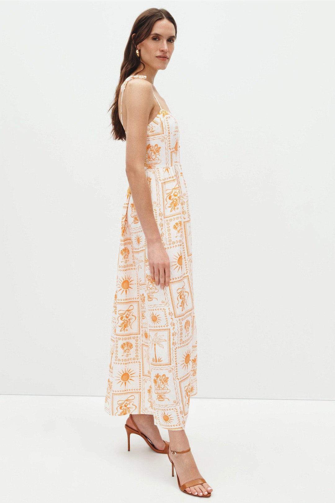 Tie Shoulder Midi Dress by Peter Som x RTR 1