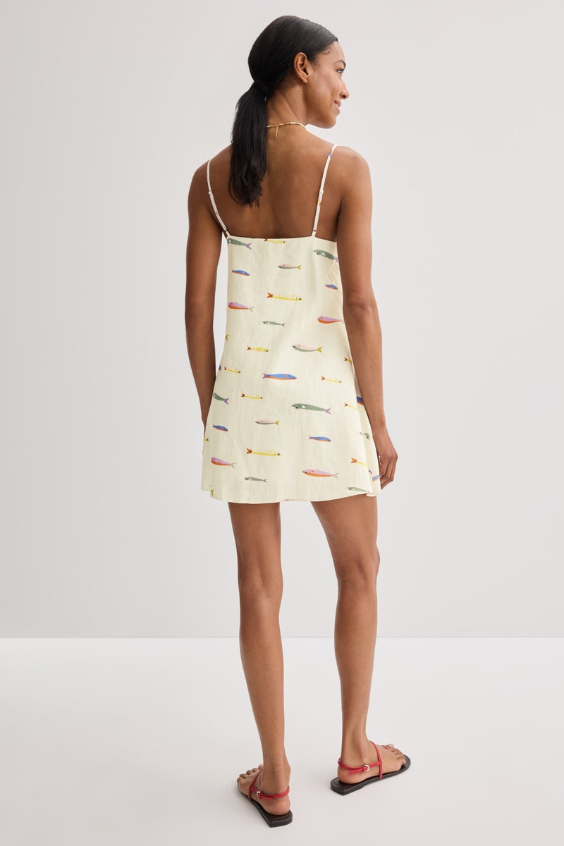 Laura Linen Mini Dress by Staud - Photo 2