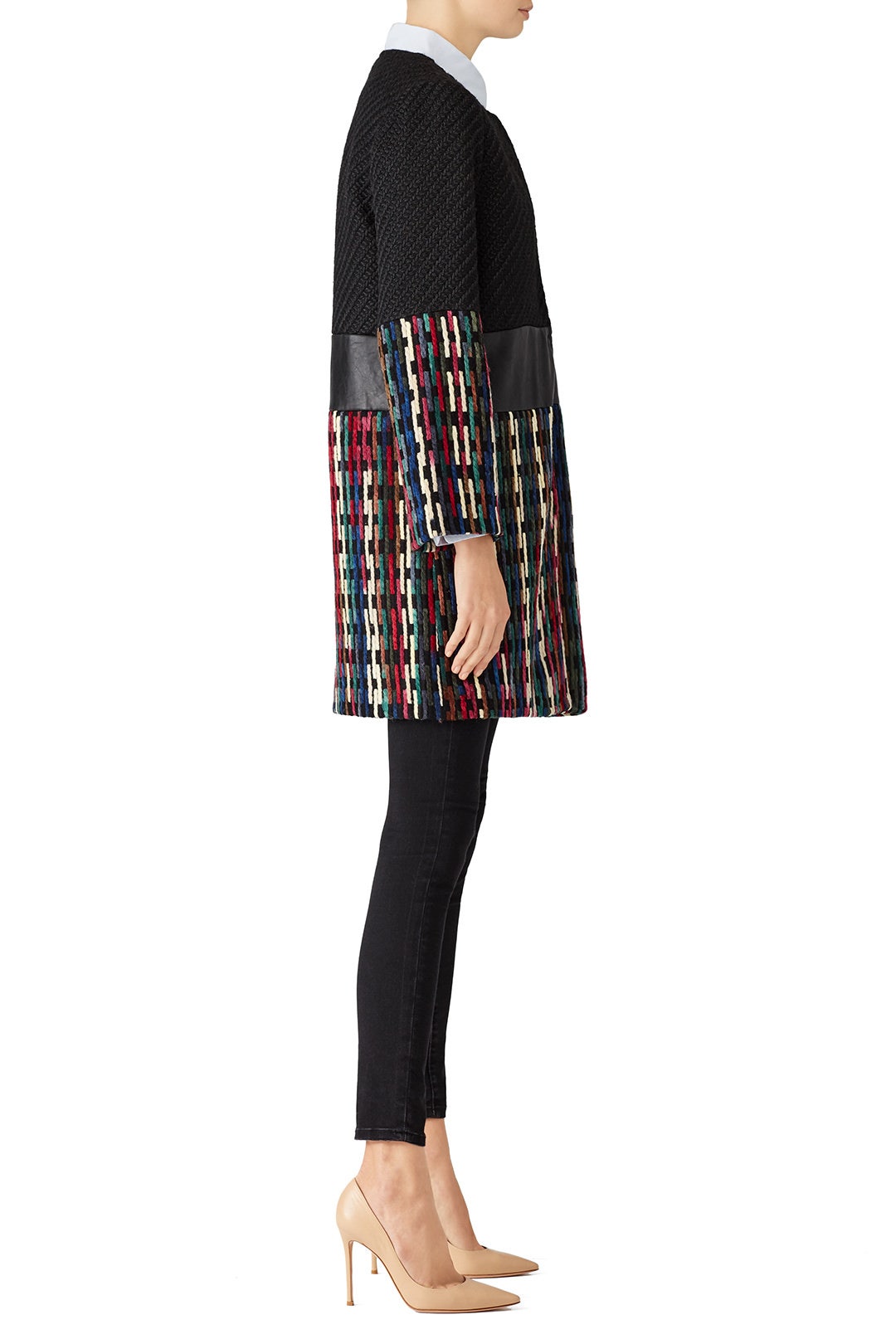 Twill Colorblock Coat by Lavand. 1