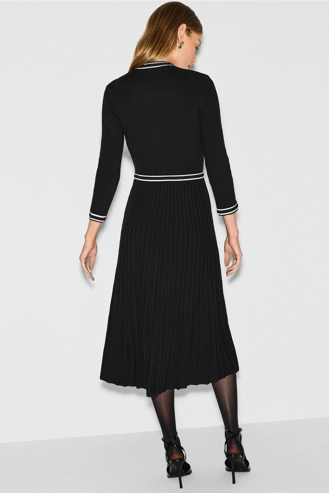 Redoua Contrast Knit Midi Dress by Maje 2