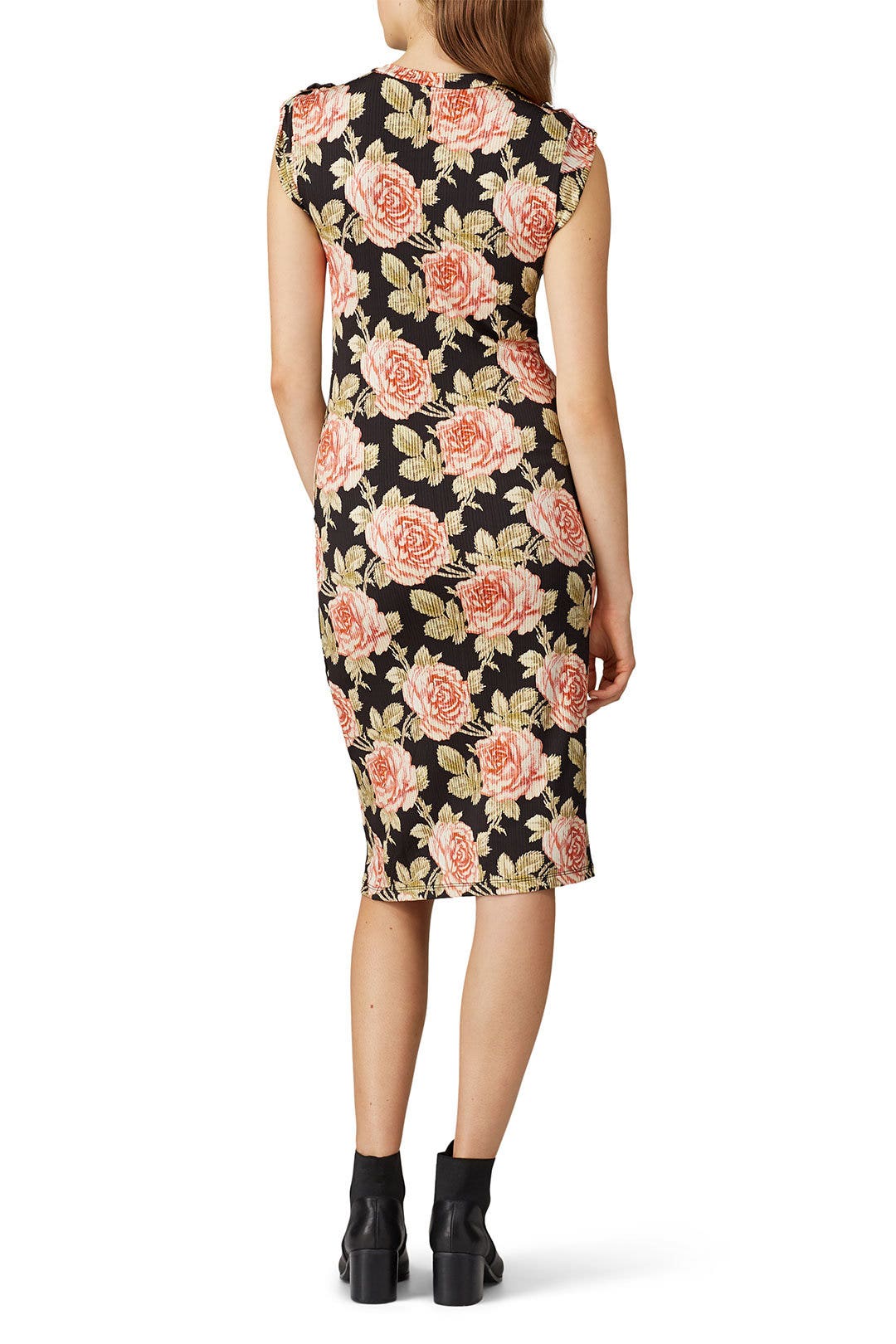 Floral Button Front Sheath by Rabanne 2