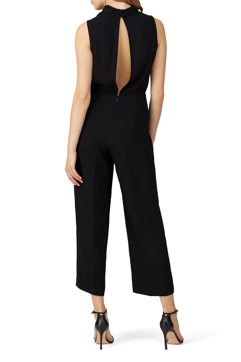 Black Cowl Neck Jumpsuit by Club Monaco - Photo 2