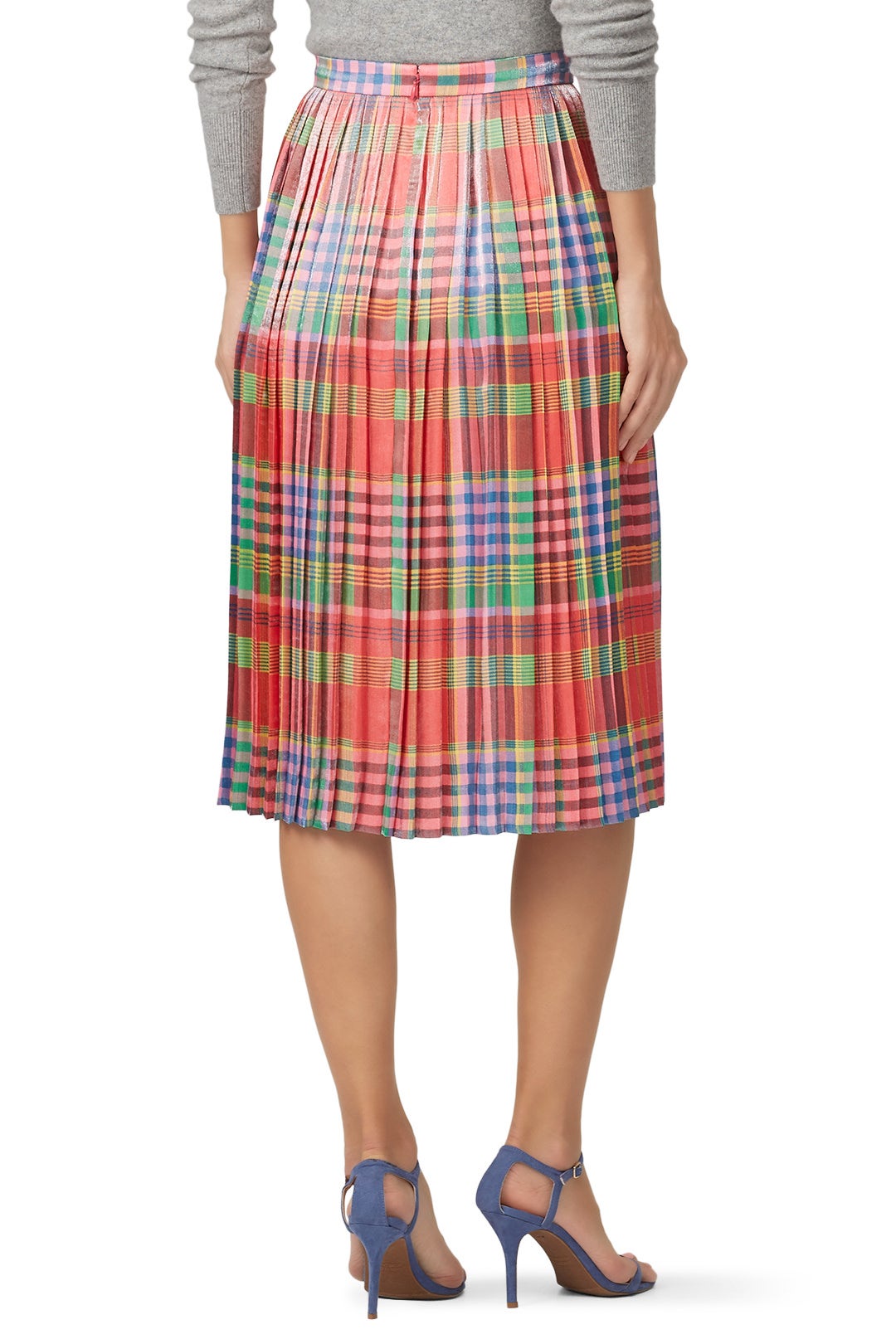 Shimmering Pleated Midi Skirt by J.Crew 2