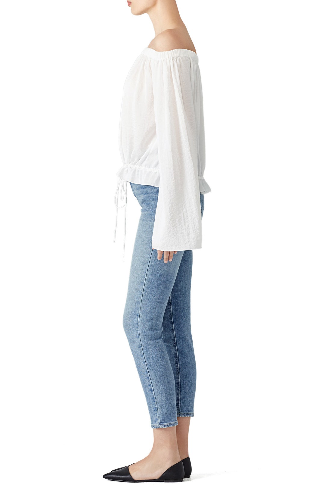 White Odettah Top by Theory 1