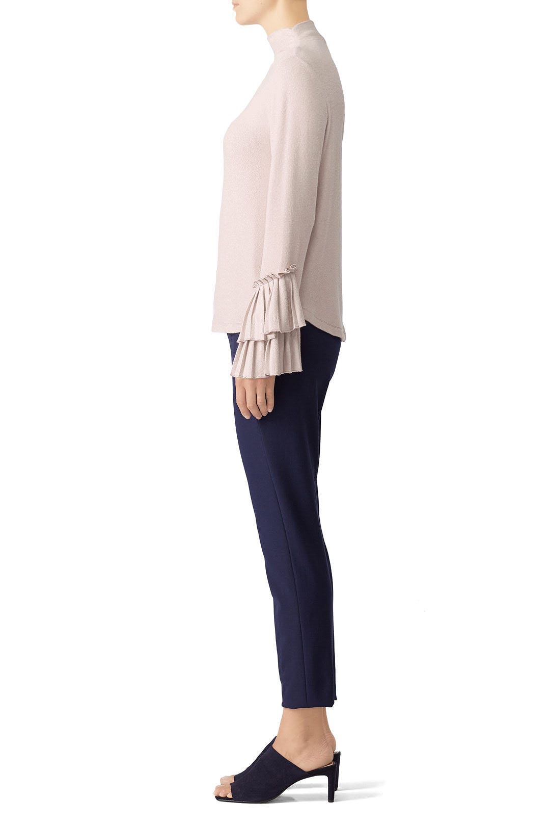 Linda Pleated Cuff Cozy Top by B Collection by Bobeau 1