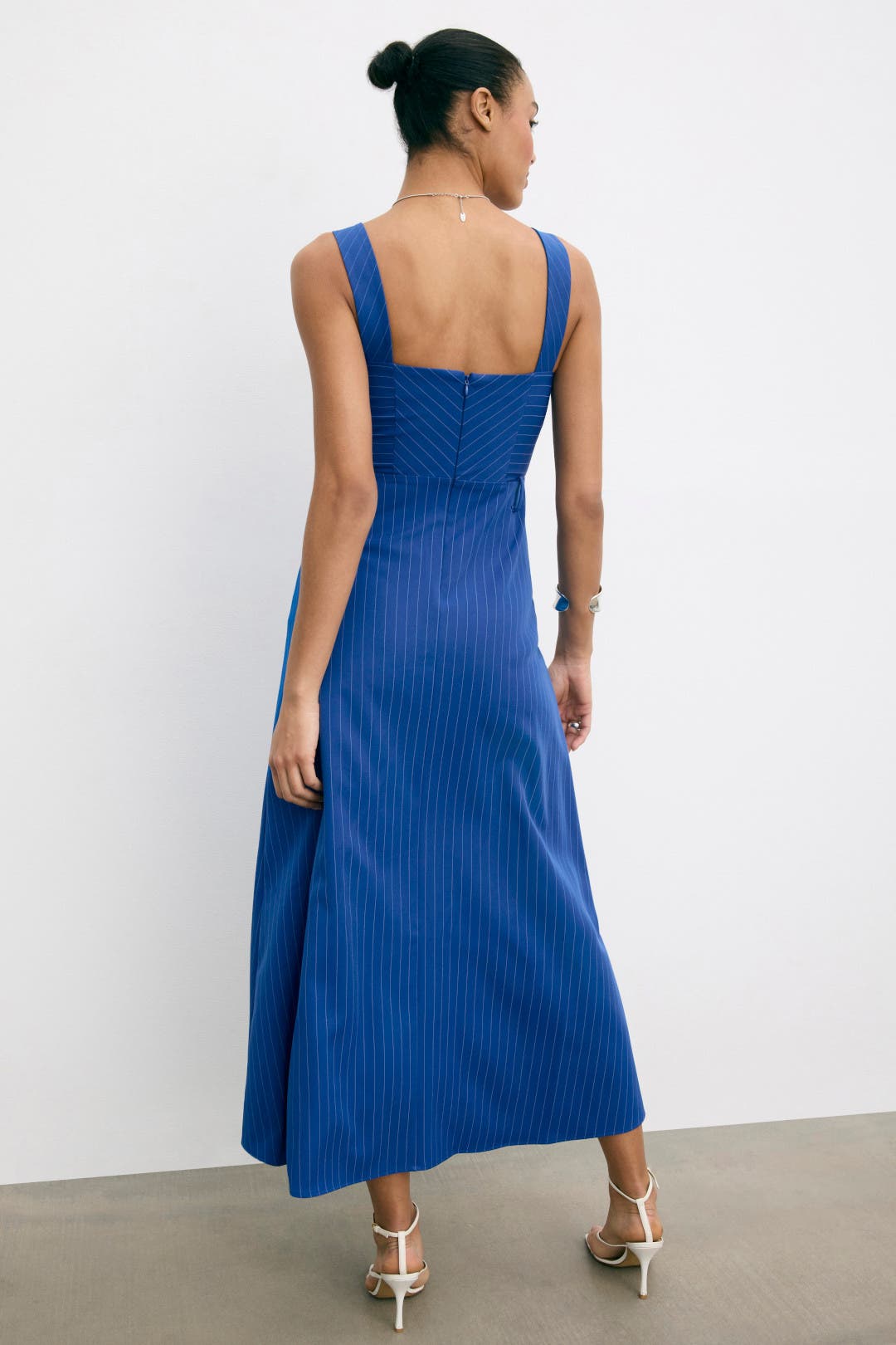 Pinstripe Maxi Dress by Emporio Armani | Rent the Runway