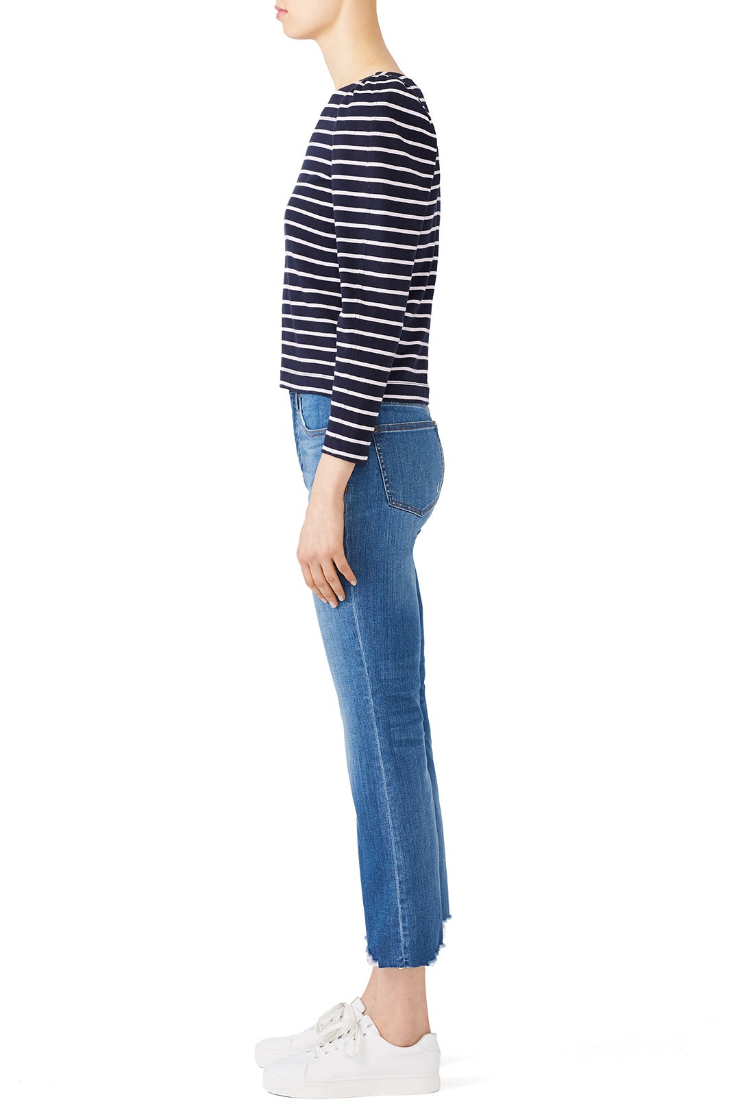 Striped Long Sleeve Tee by La Vie Rebecca Taylor 1