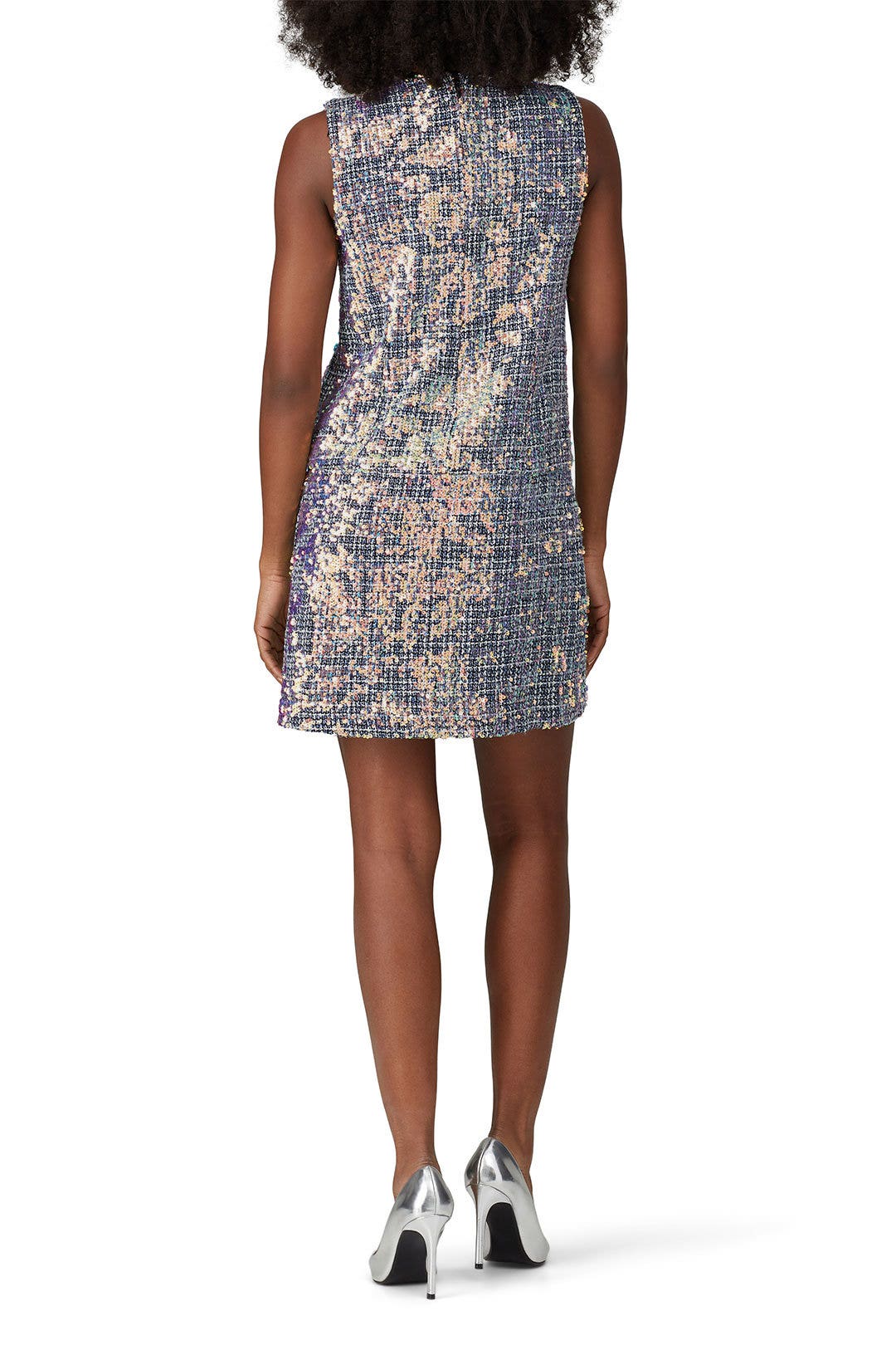 Sequin Tweed Shift Dress by Nicole Miller 1