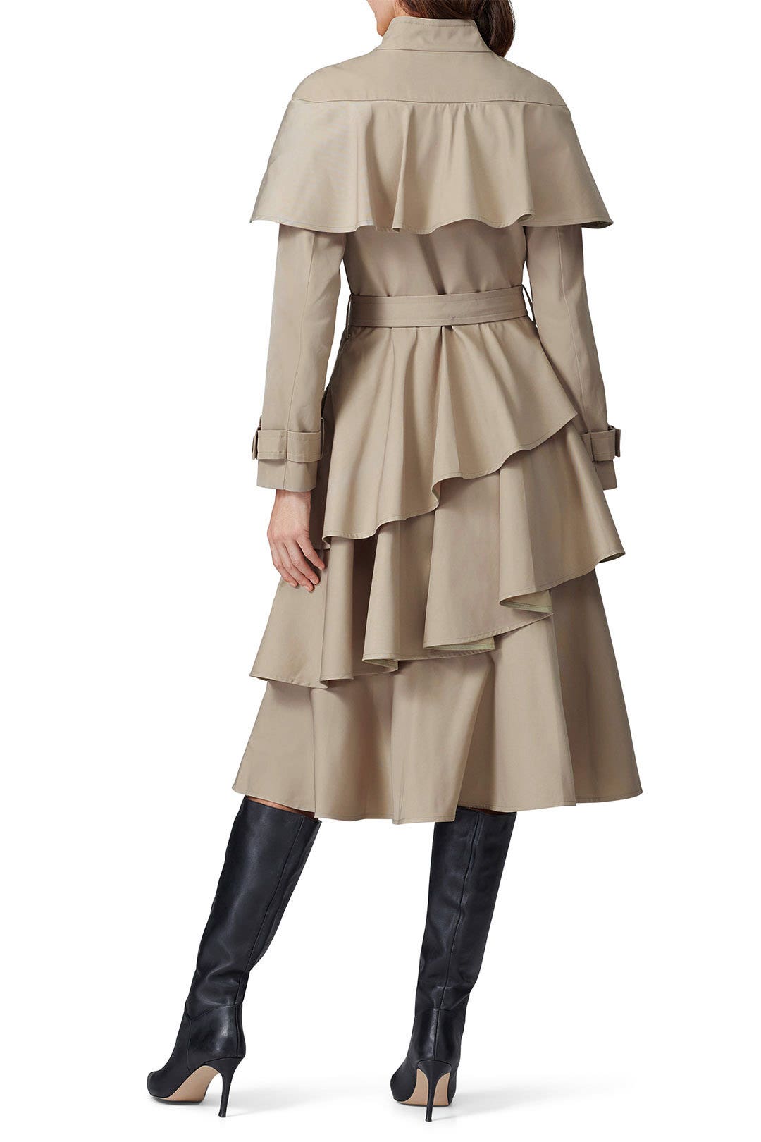 Marguerite Tiered Trench Coat by Osman 2