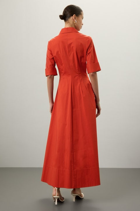 Staud Maxi Joan Dress - Rust main image 0