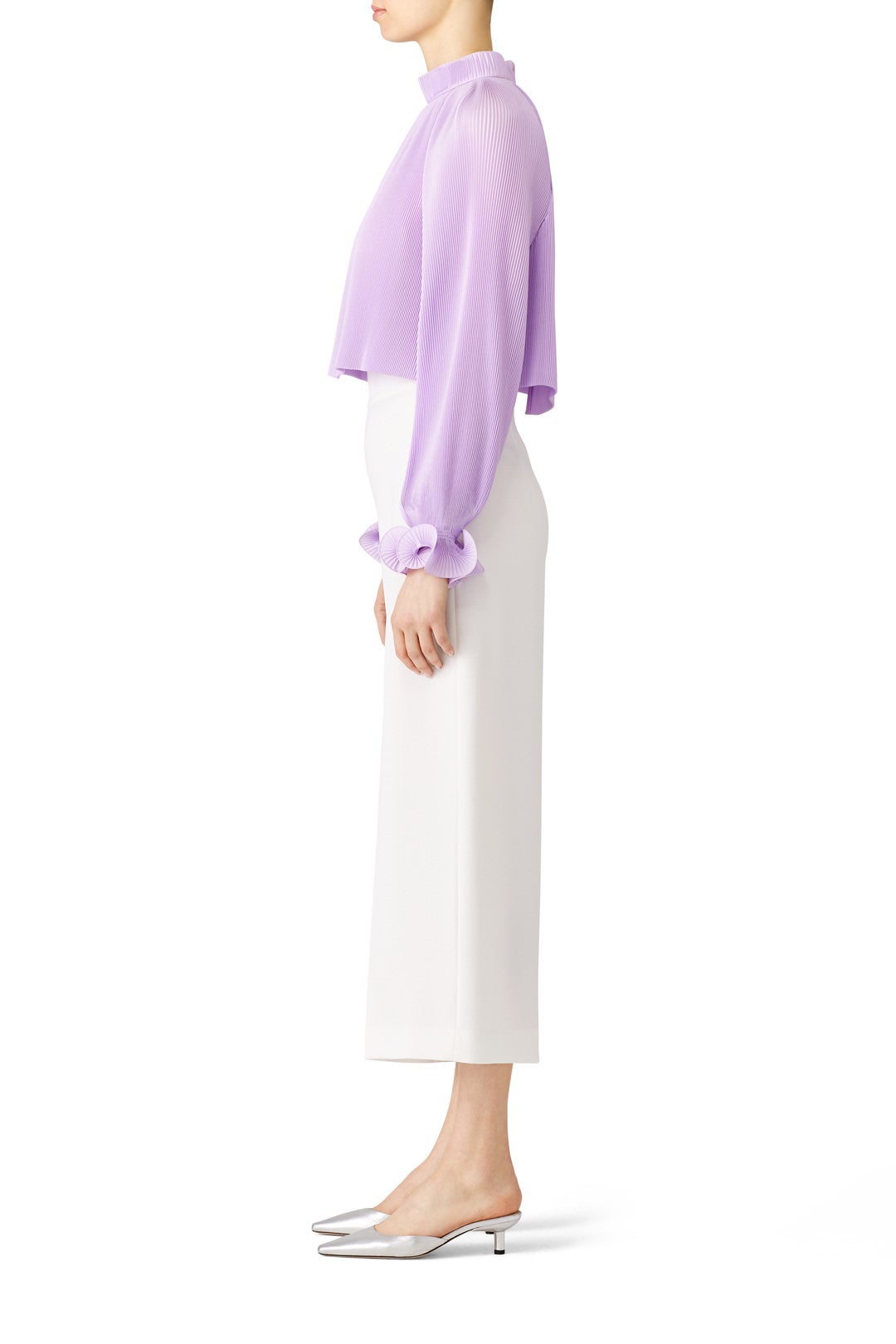 Lavender Pleated Top by Tibi 2