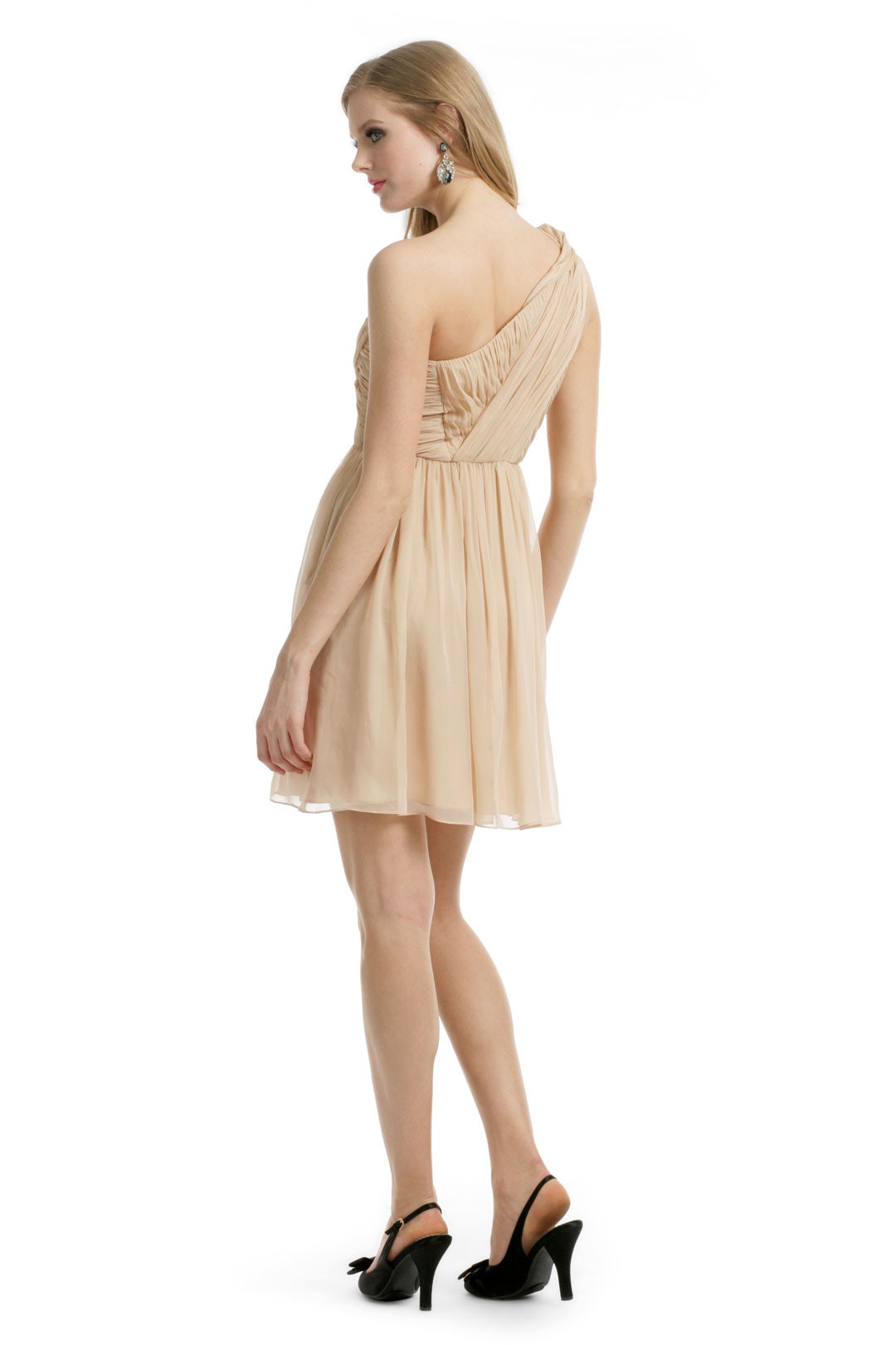 Camel Chiffon Dress by Tibi 1