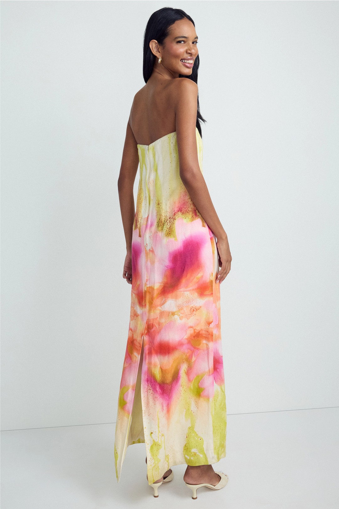 Lainey Ombre Floral Gown by Hunter Bell 2