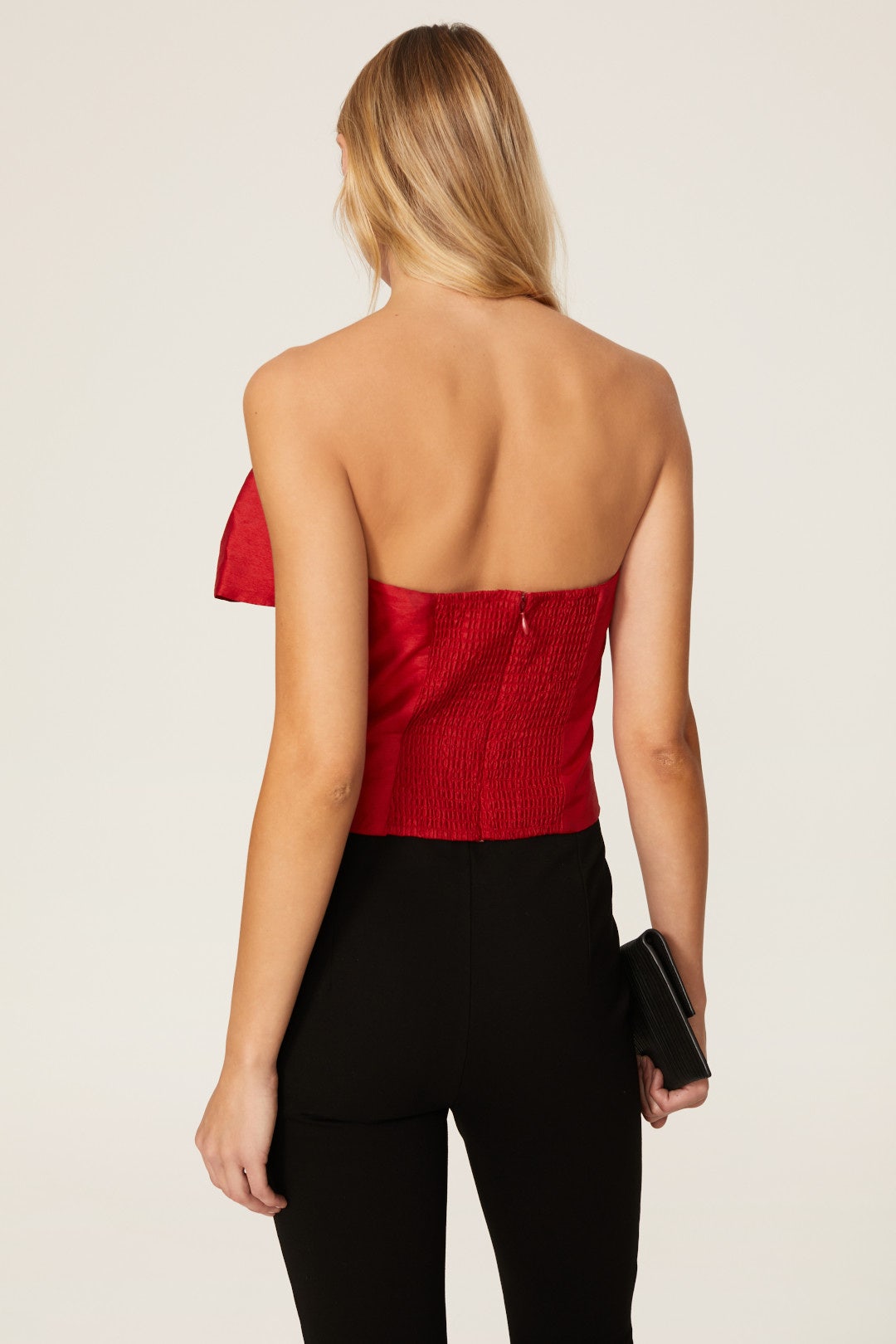 Lola Bow Satin Top by Hutch 2