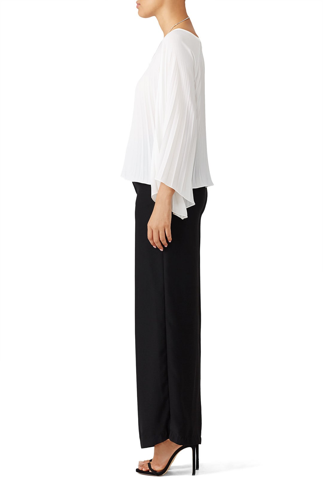 Ivory Pleated Top by Nicole Miller 1