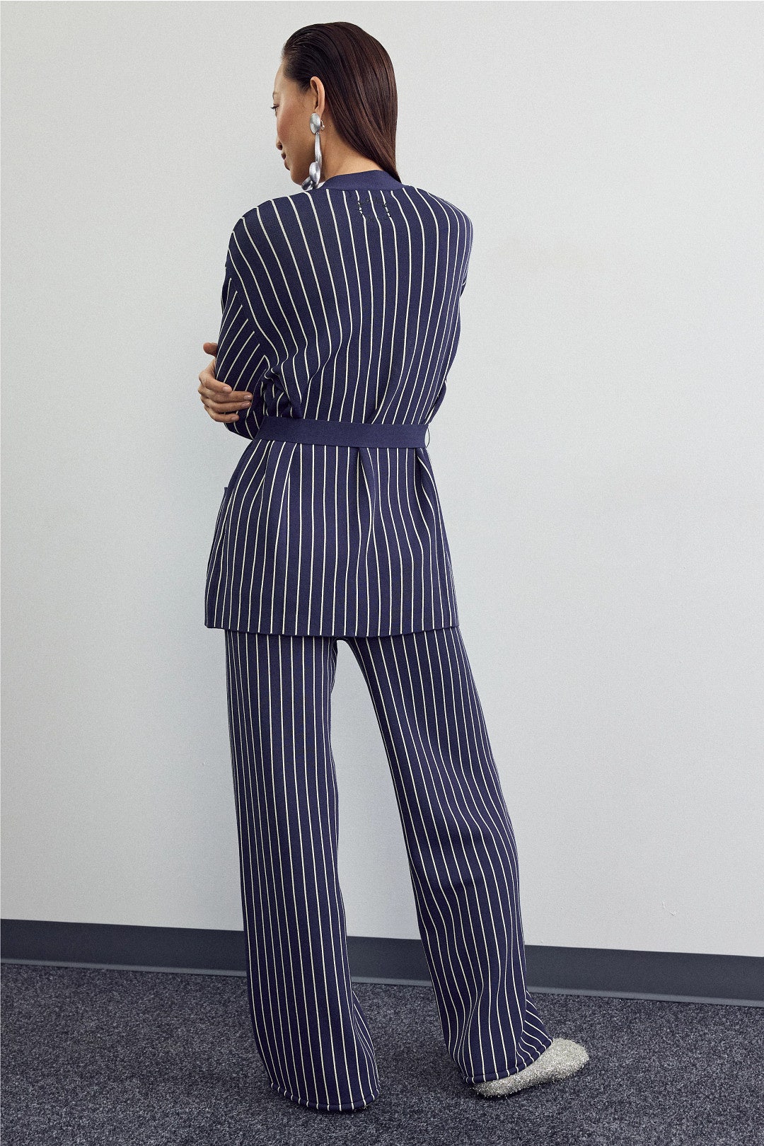 Max Pinstripe Cardigan by SIMONMILLER 2